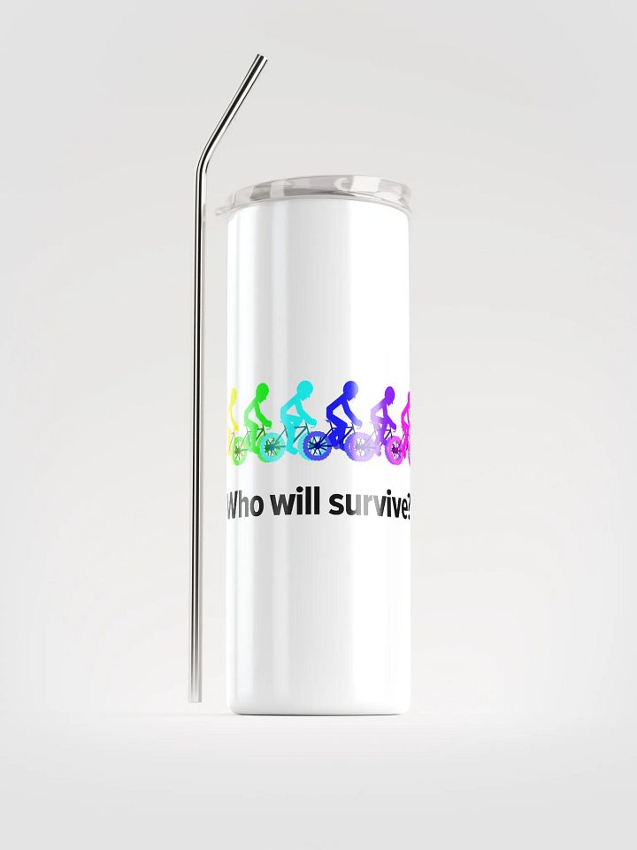 MIKAN Bicycle Stainless Steel Tumbler (Who will survive?) product image (1)