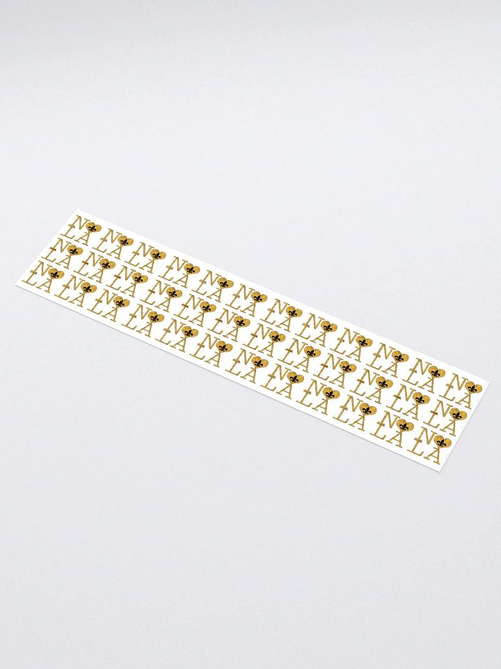 I LOVE NOLA **LEGACY STICKER** (GOLD WRAP FULL + OUTLINE LONG) product image (1)