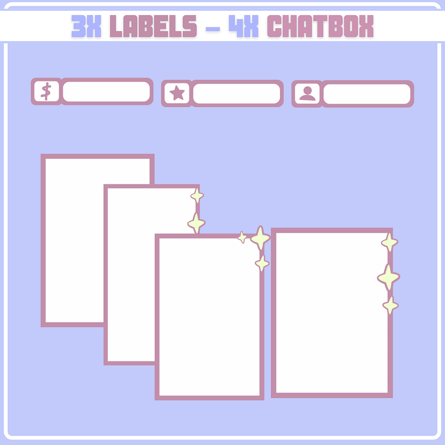 Simple Pink stream OVERLAY Donut, Pink and blue overlay, Donuts twitch overlay, White Chat box, Cute Pink Overlay, Cheap Overlay product image (5)