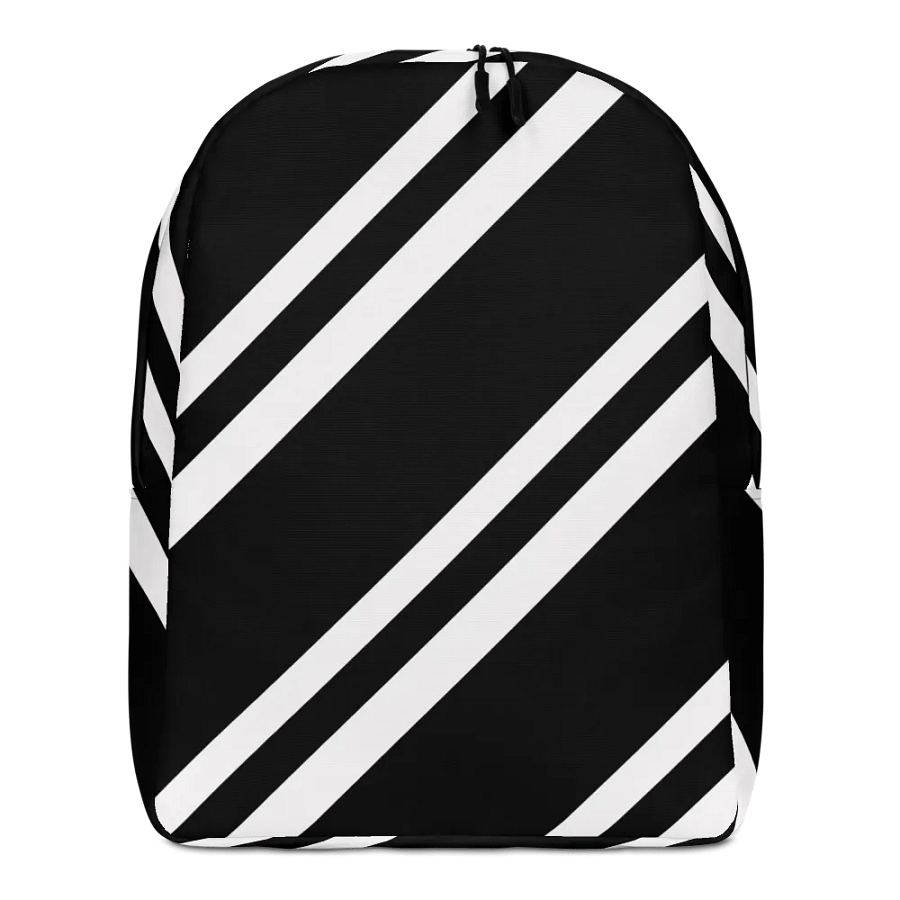 Striped Noir Minimalist Backpack product image (1)