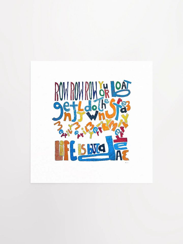 Row Row Row Your Boat Print product image (2)