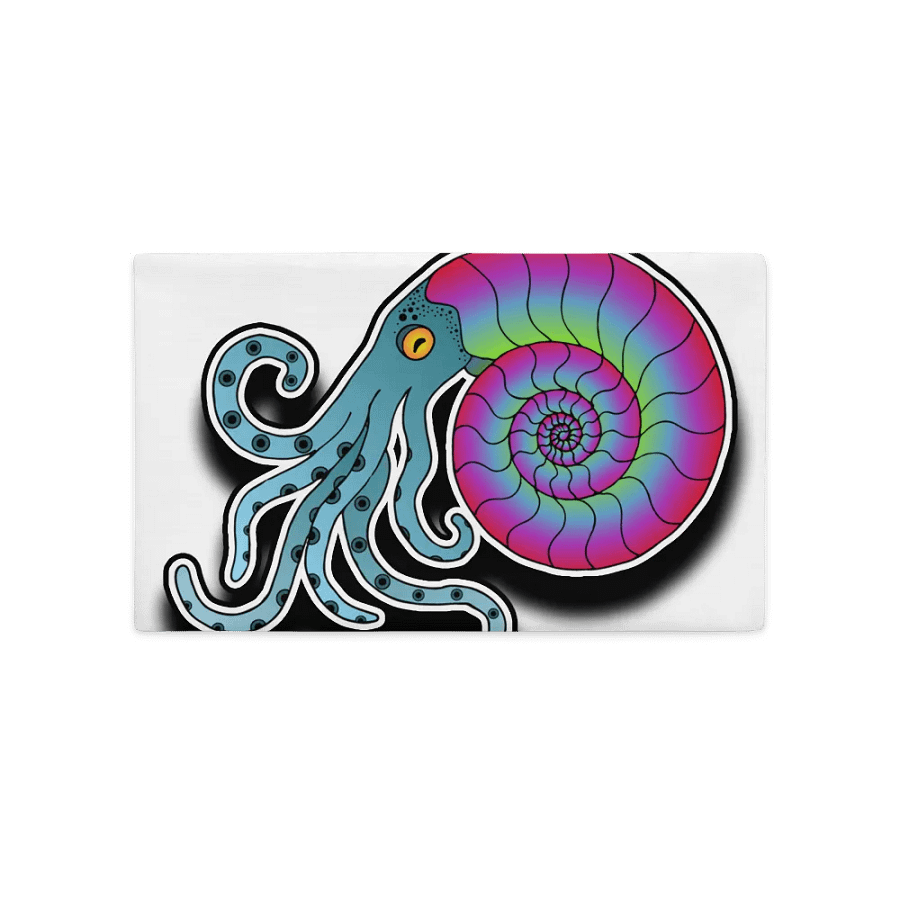 Whimsical Ammonite Print Pillow Case product image (2)