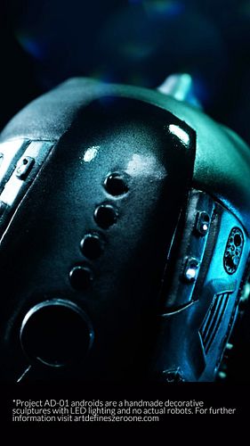 The Omega. The Project AD-01 line of decorative Android heads is soon completed.

@kickstarter starts October 15th

Make sure...
