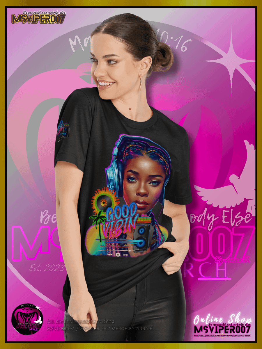 T-Shirt - MsViper007's "Good Vibin' [spectrum - V2]" Cozy Womens T-Shirt By Anna H. product image (4)