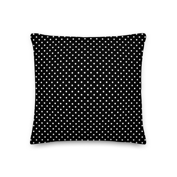 Pop Art Poodle Black & White Pillow product image (2)