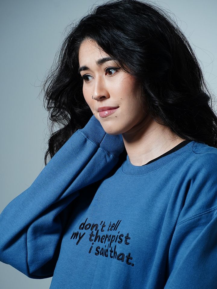 Therapy Crewneck Sweatshirt (Embroidered - Dark Thread) product image (1)
