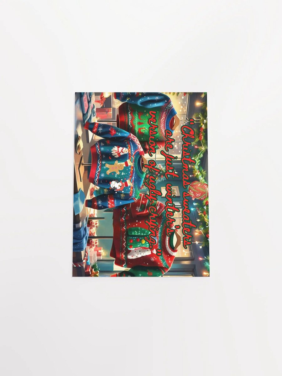 Festive Christmas Sweaters Poster product image (1)