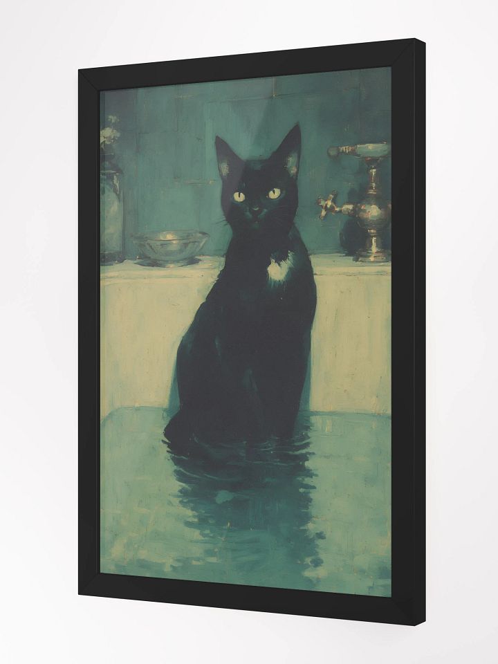 Ethereal Feline Serenity Framed Poster product image (2)