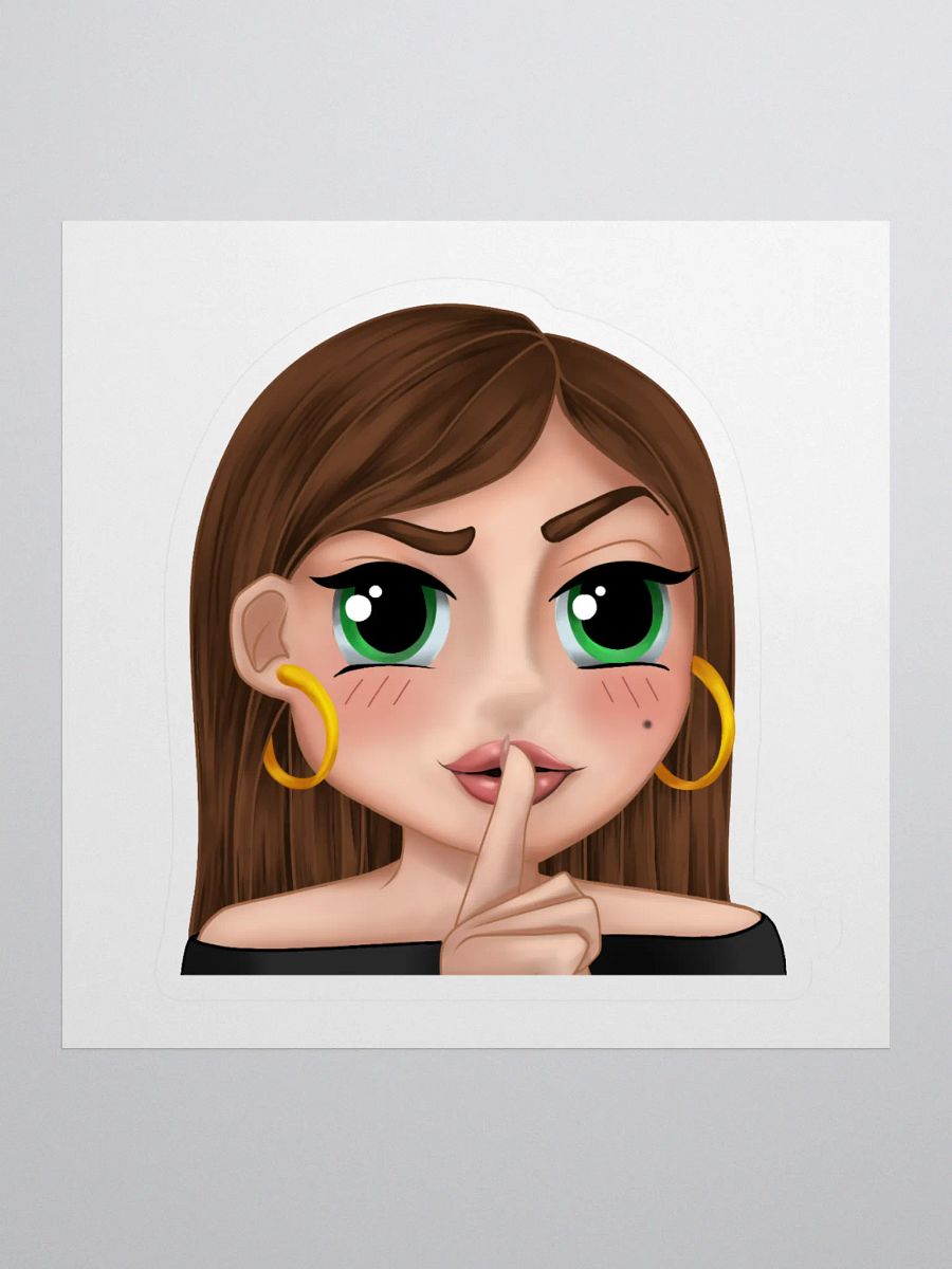 LitGirl Shush Emote Sticker product image (1)