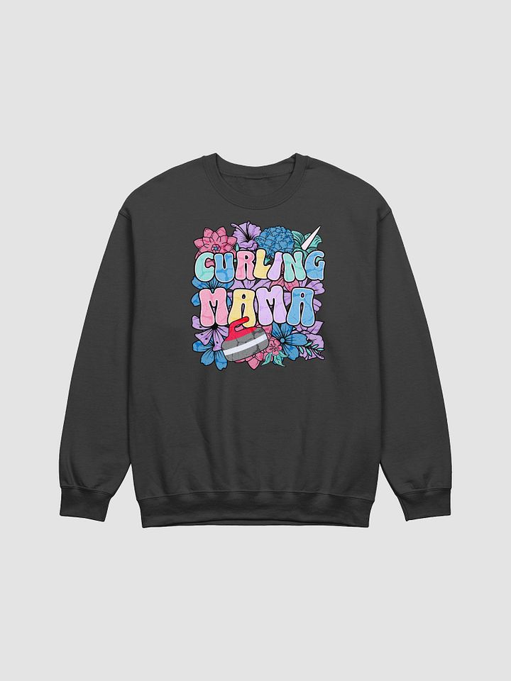 Curling Mama Floral Crewneck Sweatshirt product image (1)