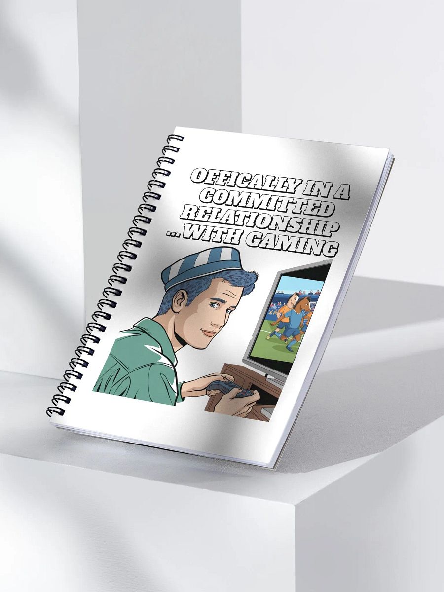 Offically In A Committed Relationship...With Gaming Funny Spiral Notebook product image (4)