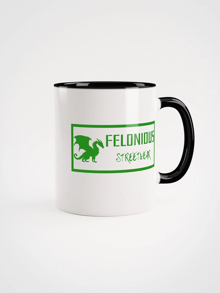 Felonious Streetwear Dragon Green Logo Ceramic Mug product image (7)
