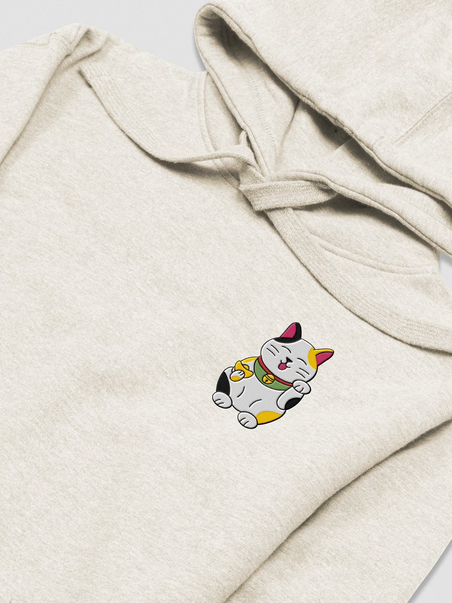 Maneki-neko (Lucky Cat) Embroidered Hoodie product image (19)