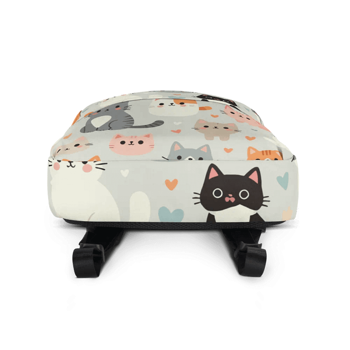 Pastel Cat Pattern Backpack product image (2)