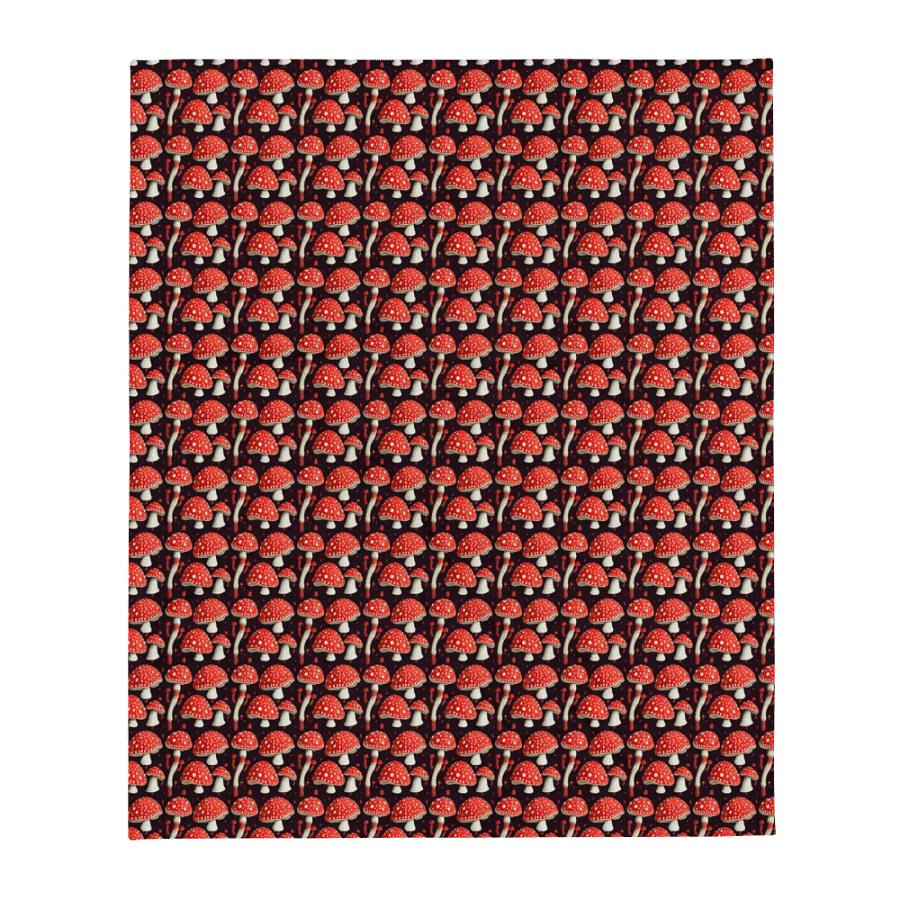 Magical Fly Agaric Mushroom Fluffy Blanket Throw product image (4)