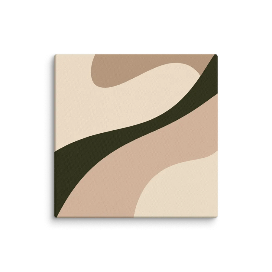 Minimalist Abstract Canvas Art Reversed - Serene Earth-Tone Wall Decor product image (1)