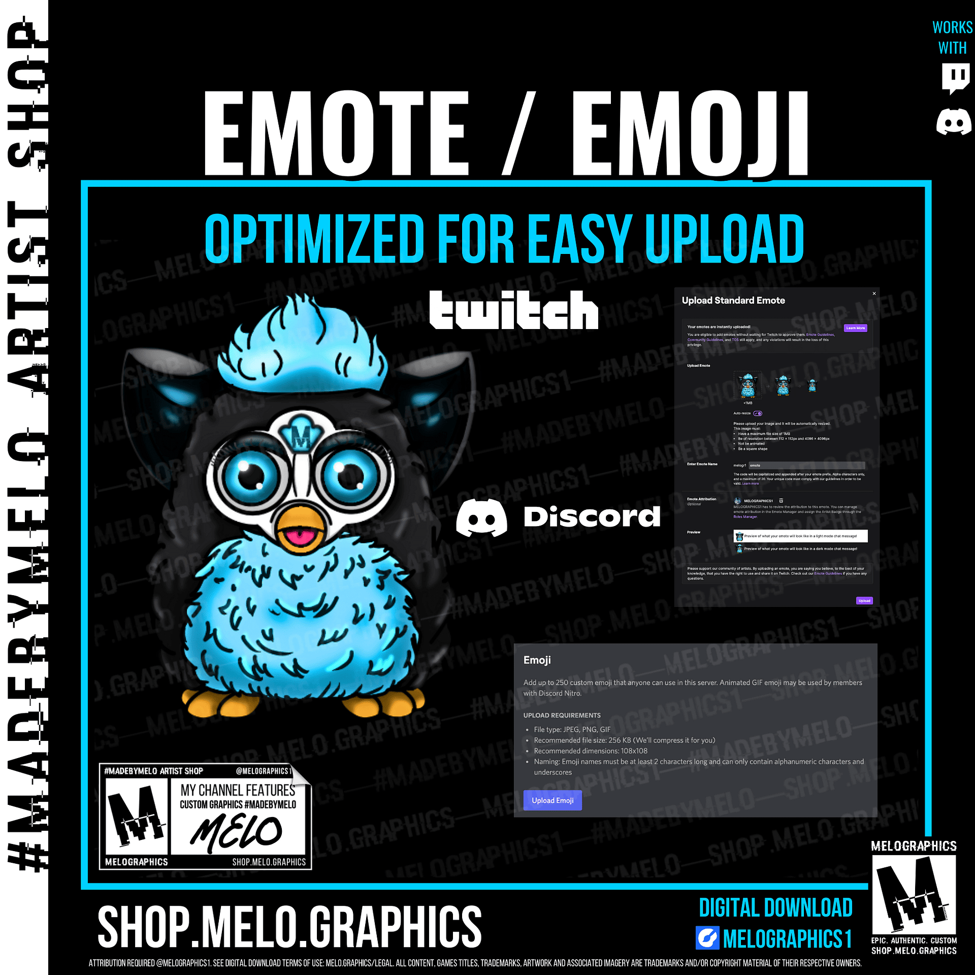 MELOpet- Animated & Standard Emotes 4pk | #MadeByMELO product image (3)
