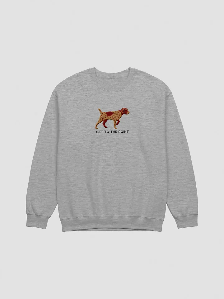 Get to the Point Sweatshirt (Embroidered) of a Wirehaired Pointing Griffon(Chestnut) product image (10)