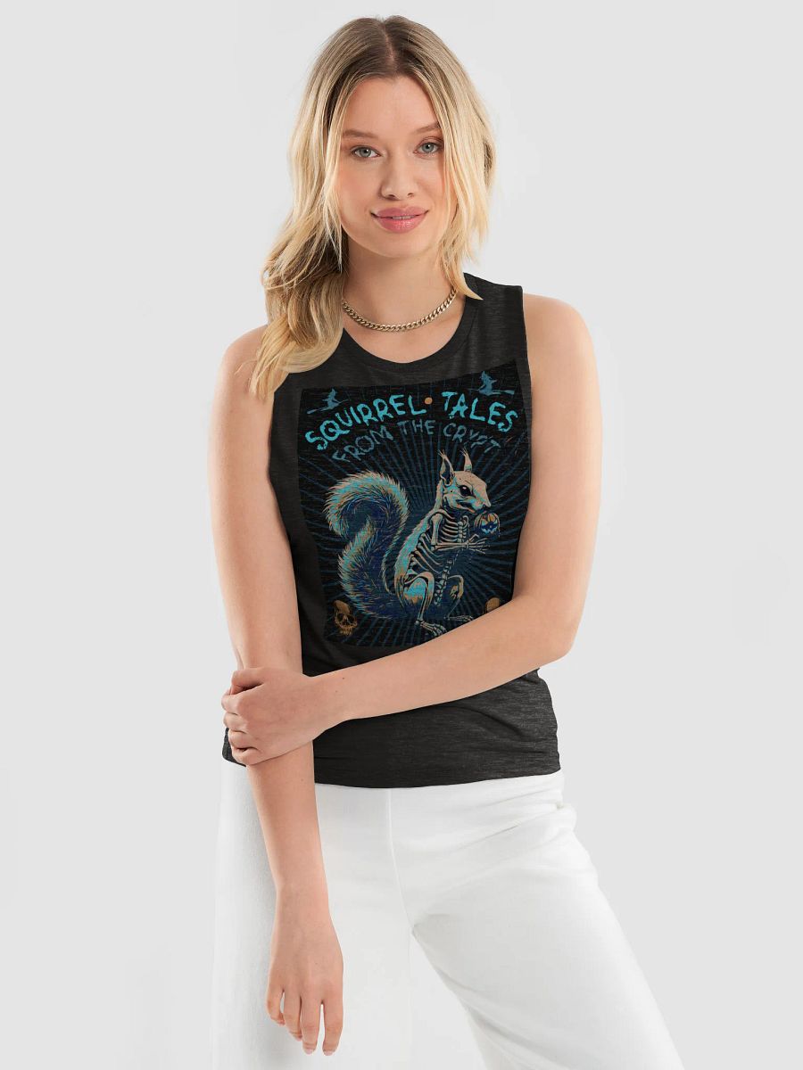 Skeletal Squirrel Halloween Muscle Tank product image (3)