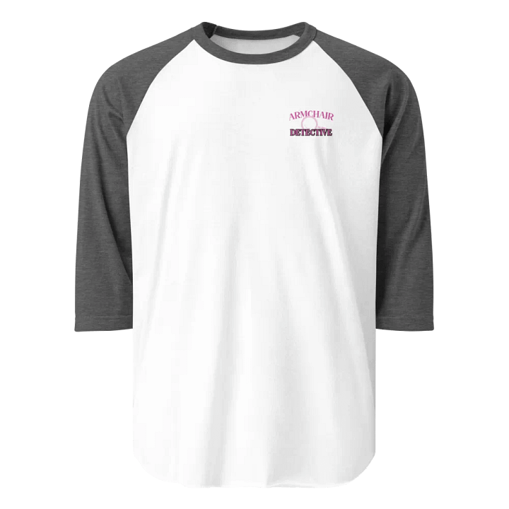 Armchair Detective Baseball Tee - Grey product image (5)