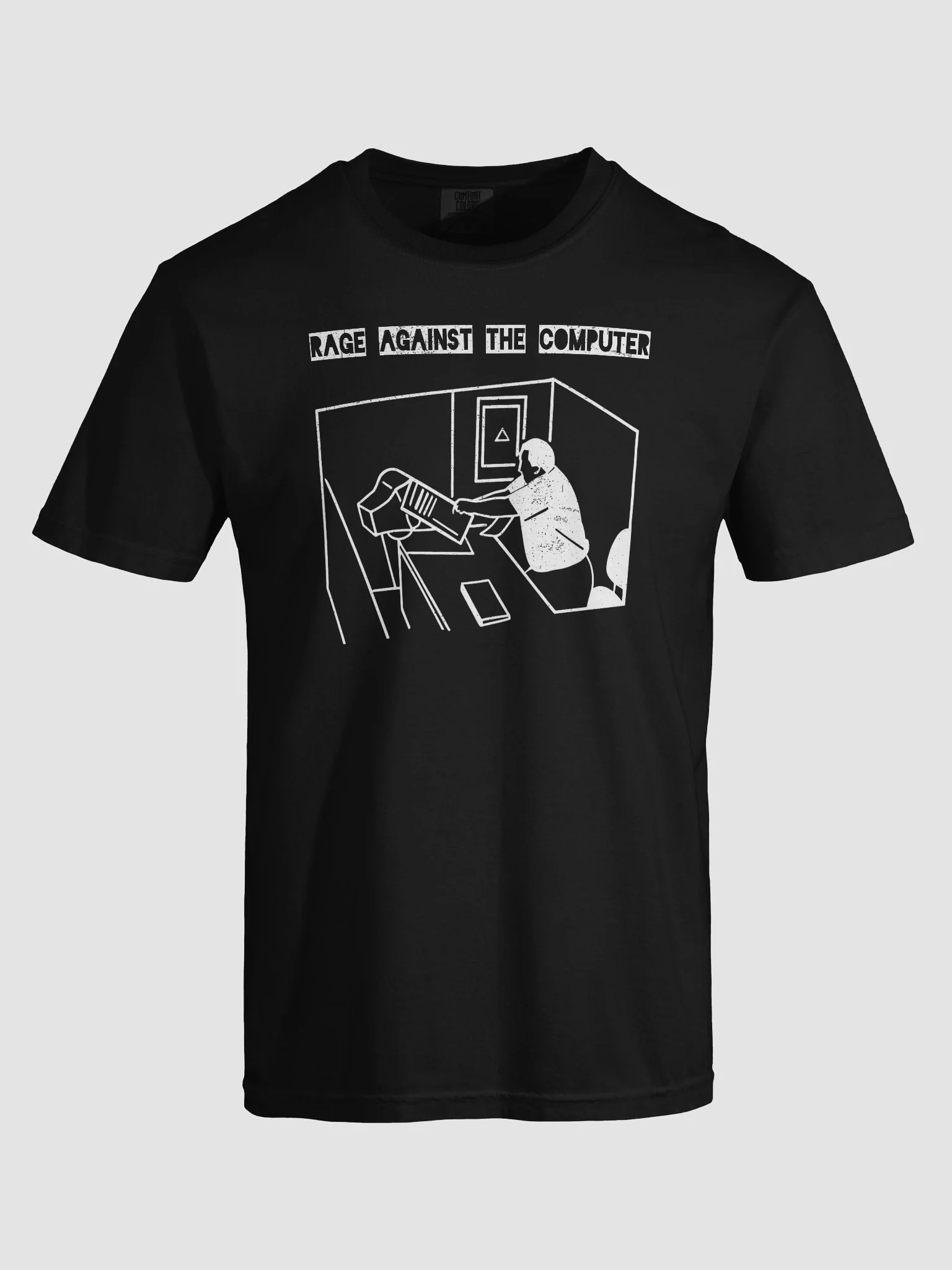 Rage Against the Computer Tee – Office Meltdown Meme | Tech Rage Series product image (89)