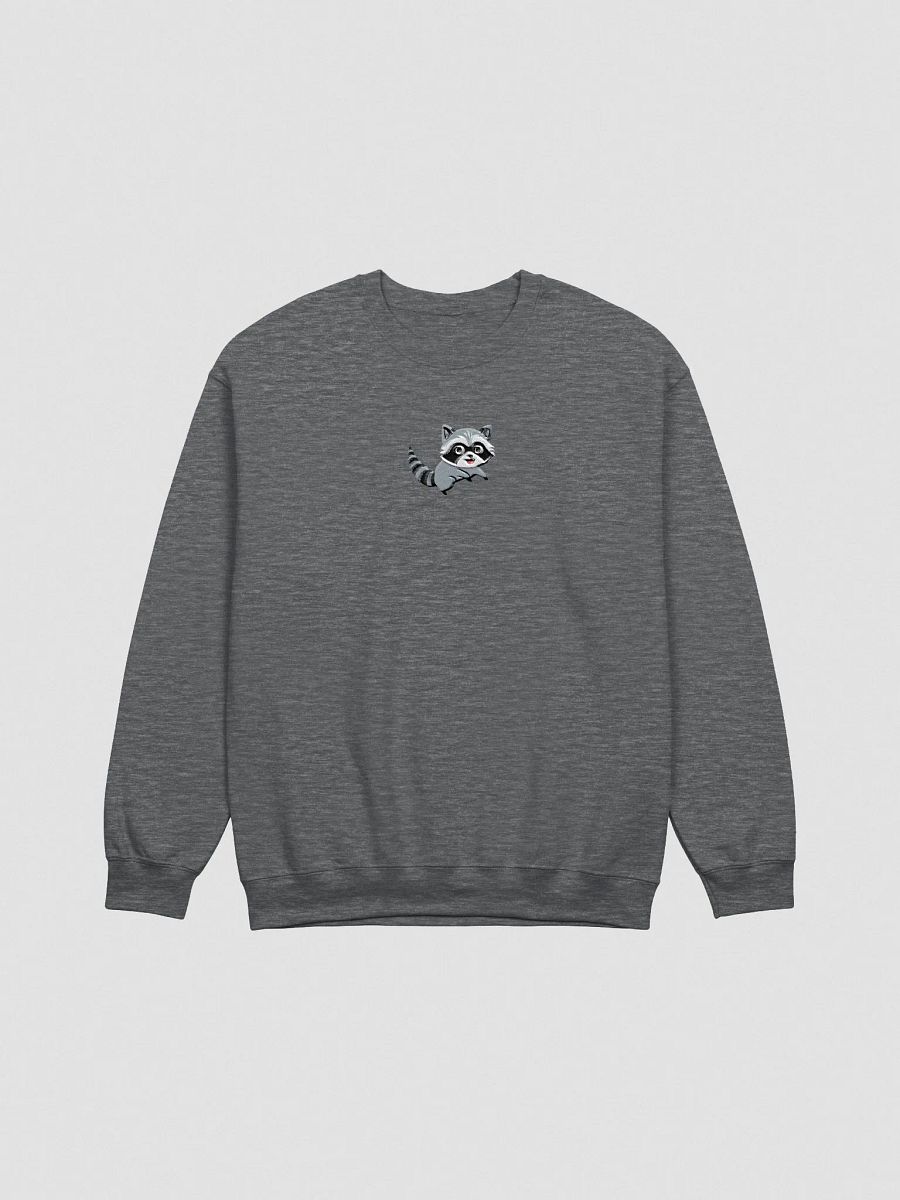 Playful Raccoon Cartoon Embroidered Crewneck Sweatshirt product image (10)