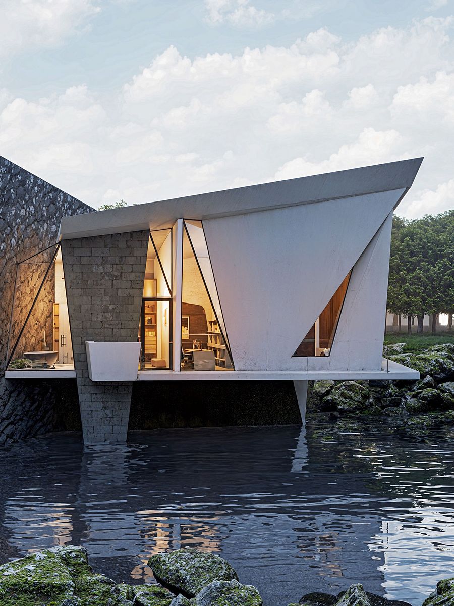 Modern House 02 - Drawings\Blueprints CAD + PDF + 3D Model product image (5)