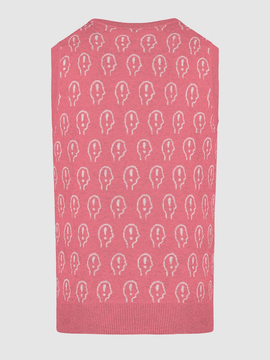 EXCLAIMING MENTALLY (duotone pink) knitwear vest product image (19)