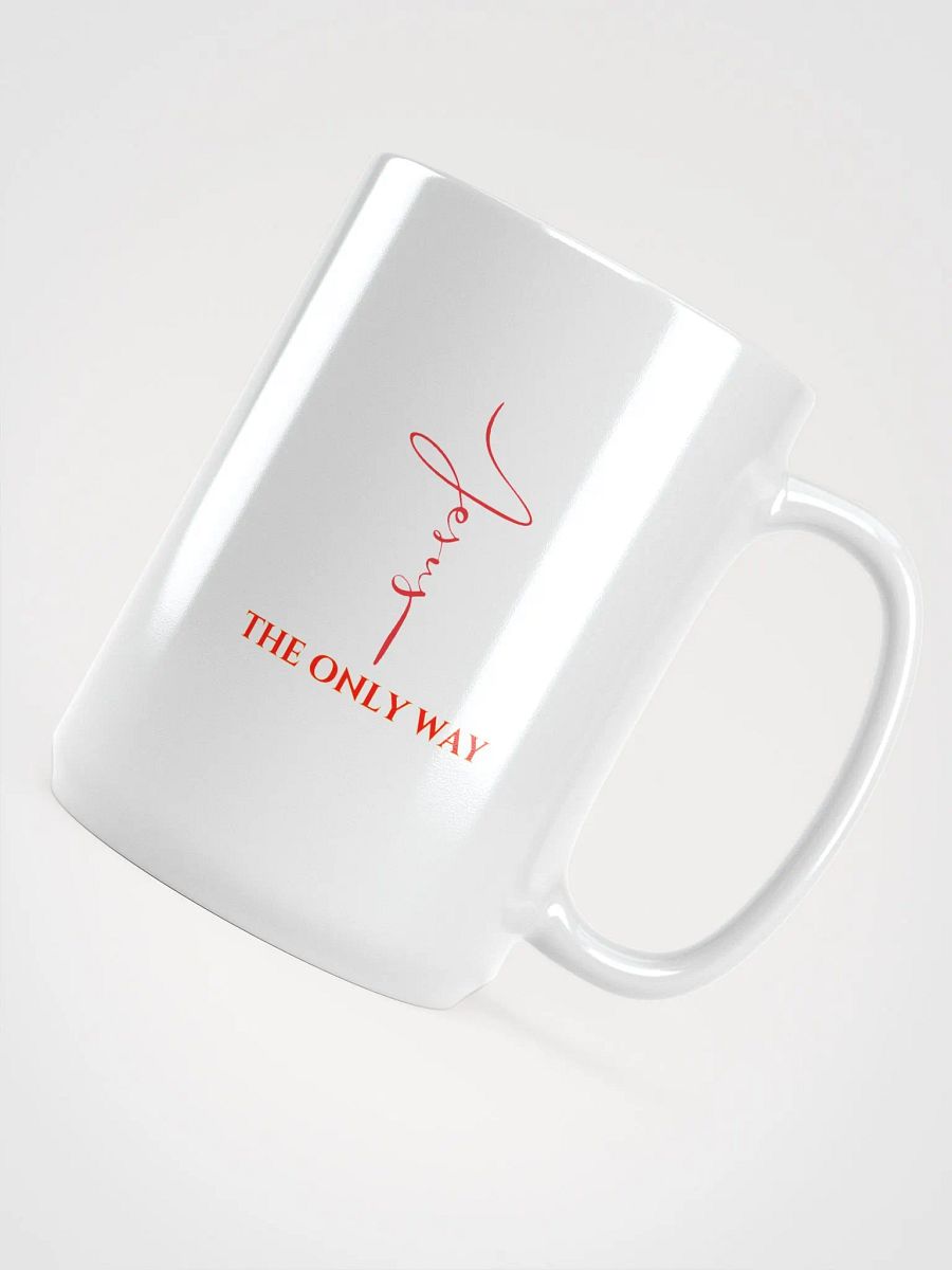Jesus The Only Way White Glossy Mug product image (4)