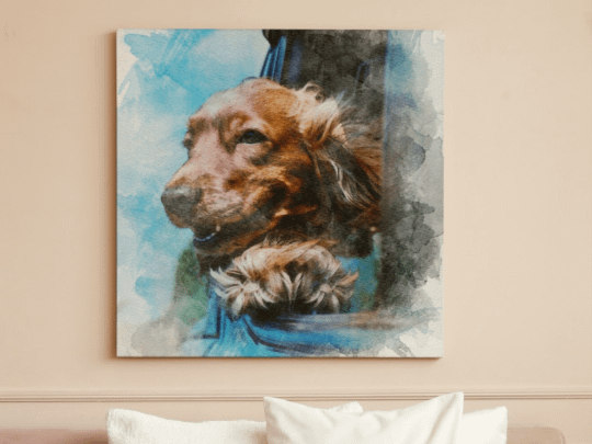 Watercolor painting from photo, watercolor painting custom, painting from photo, watercolor painting, Valentine Gift, canvas wall art product image (7)