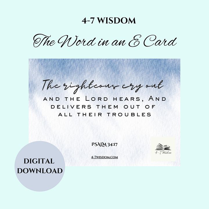 Righteous Cry E Card product image (1)