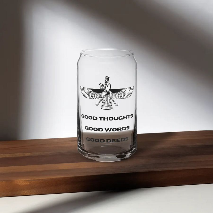 Faravahar Persian Design Glass Good Thoughts Good Words Good Deeds product image (35)