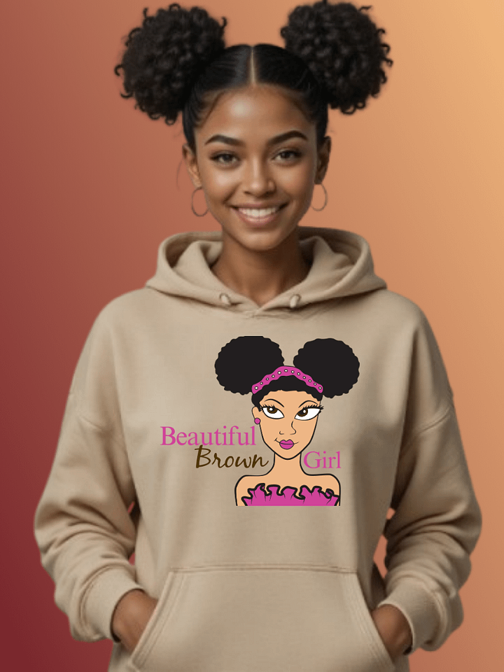 Cream Beautiful Brown Girl Hoodie product image (1)
