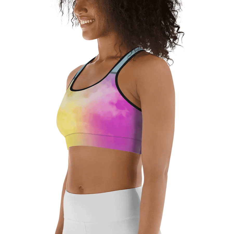 Blur cloud rainbow Design Sports Bra - V3 product image (6)