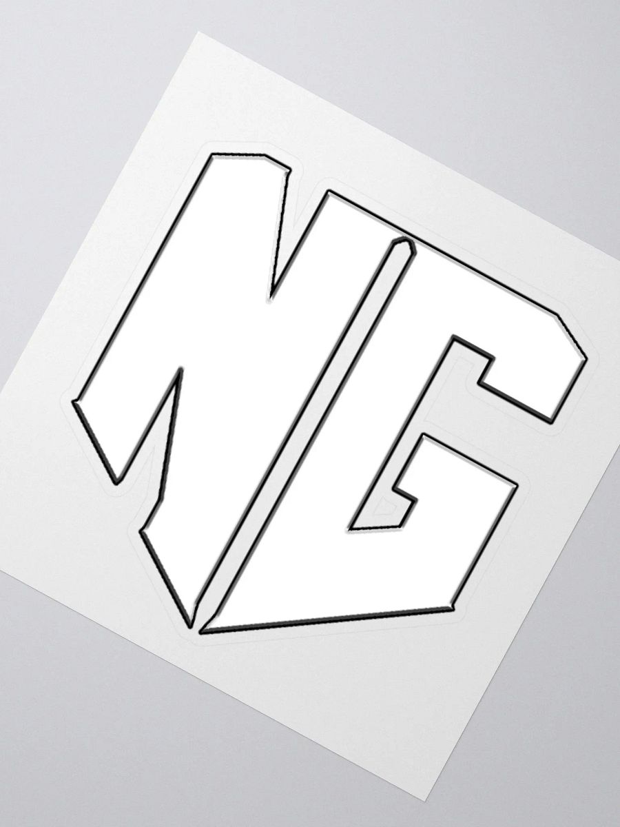 N.E.W. Gaming - White Logo Sticker product image (5)