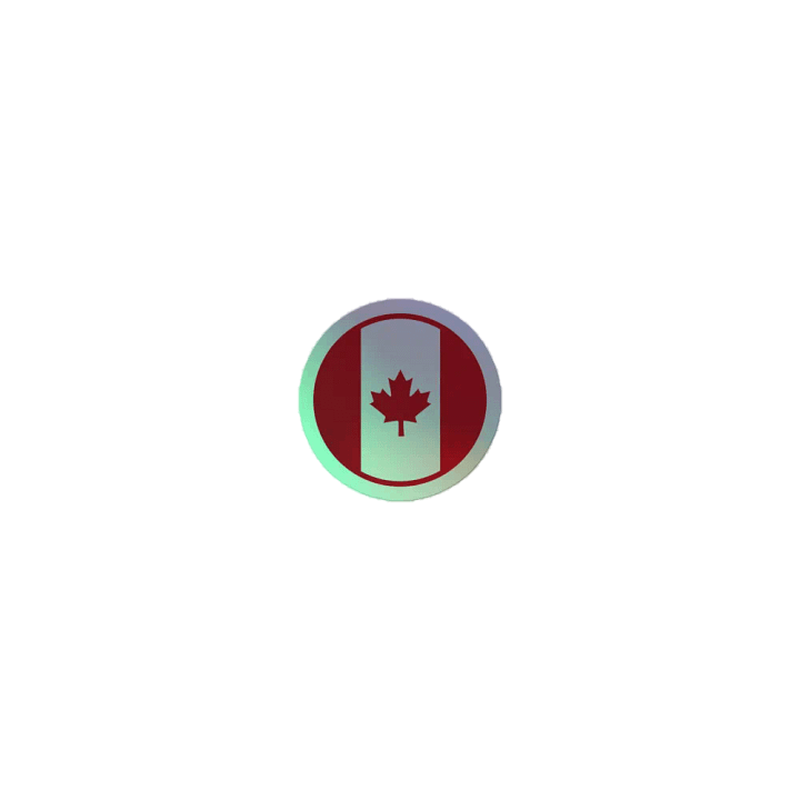 Maple Leaf Holographic Sticker Set product image (1)
