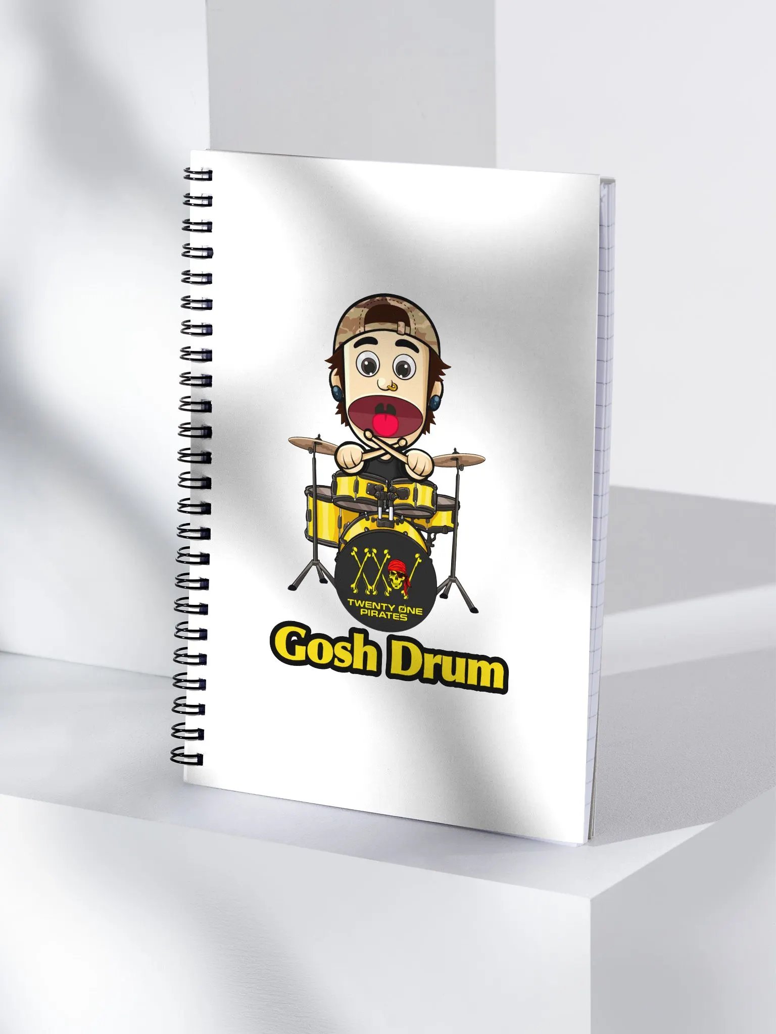 Gosh Drum Spiral Notebook product image (3)