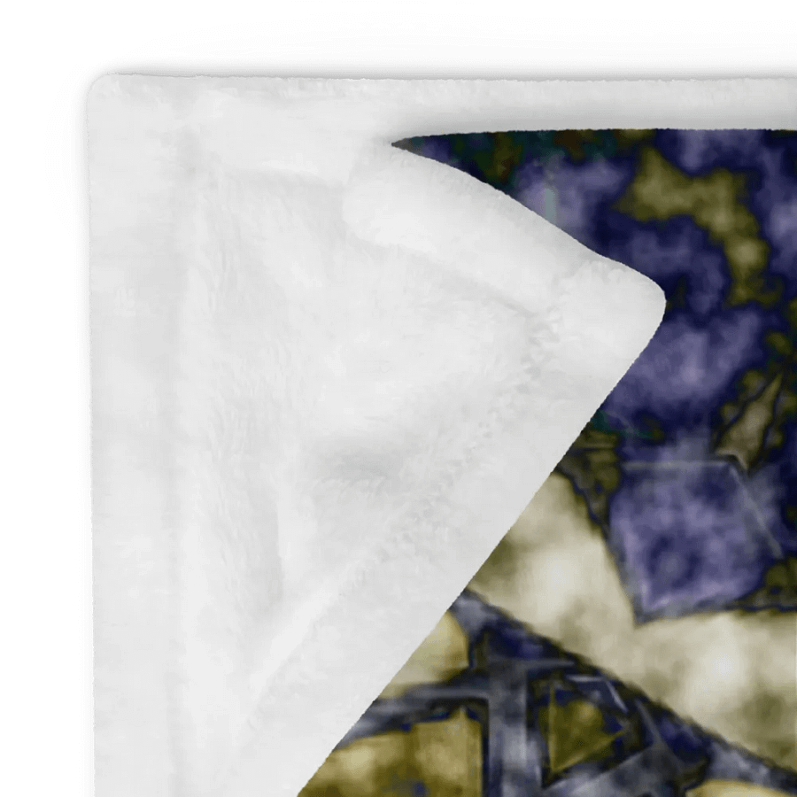 Bohemian 6 Pointed Madala Yellow and Purple/ Throw Blanket by Allcolor product image (2)
