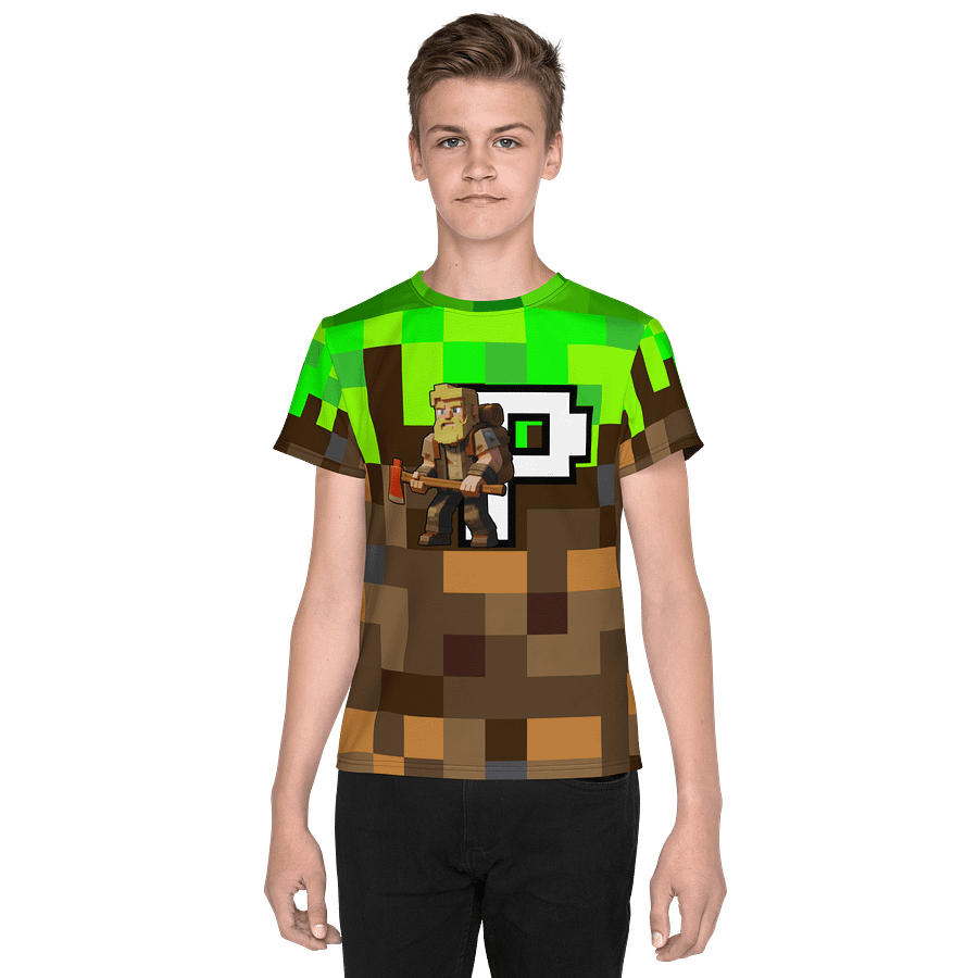 Patient PixelZ P Logo Youth T-Shirt (PixelZ My Craft) product image (1)
