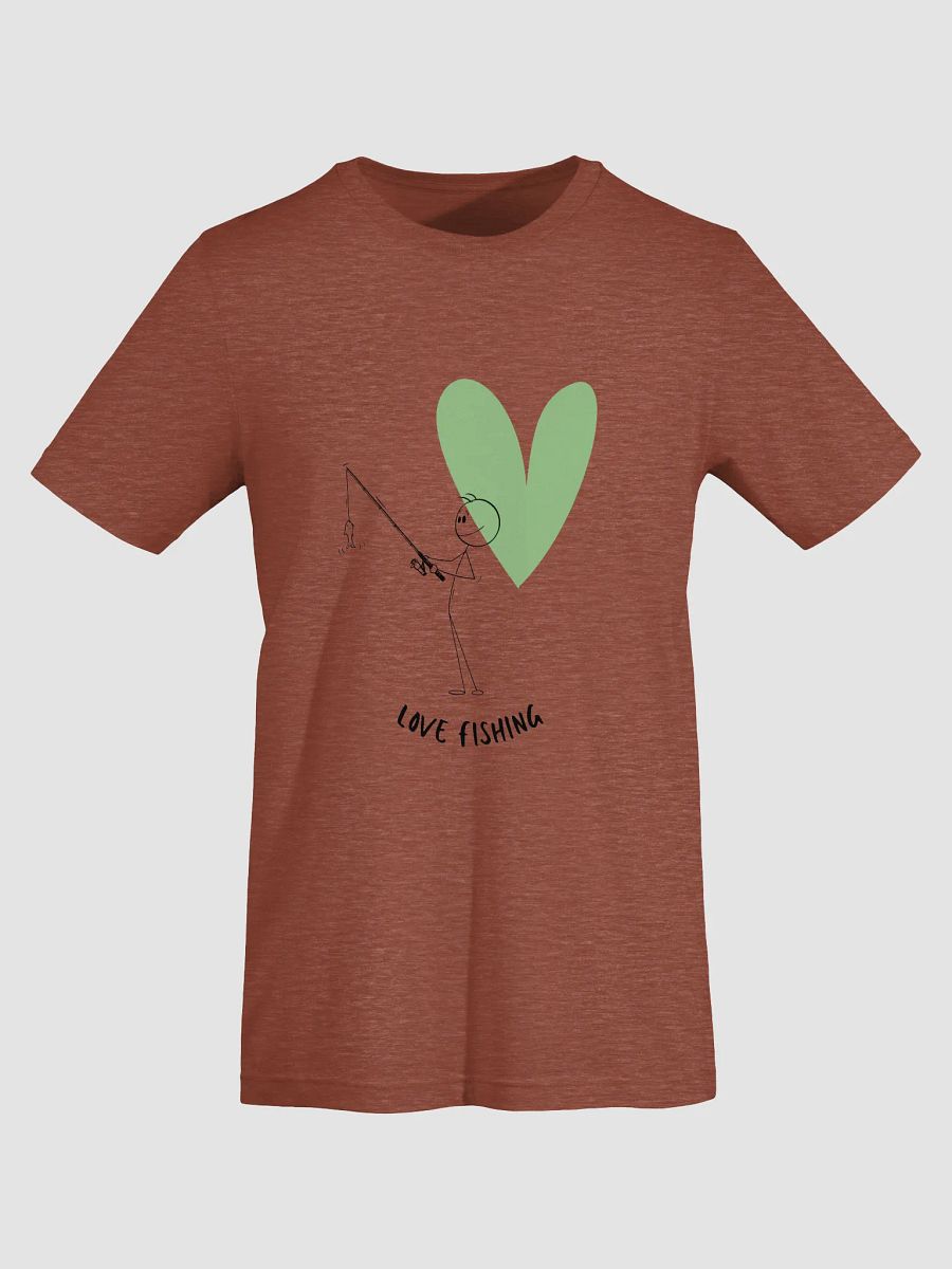 Love Fishing Heart Cartoon Supersoft T-Shirt product image (5)