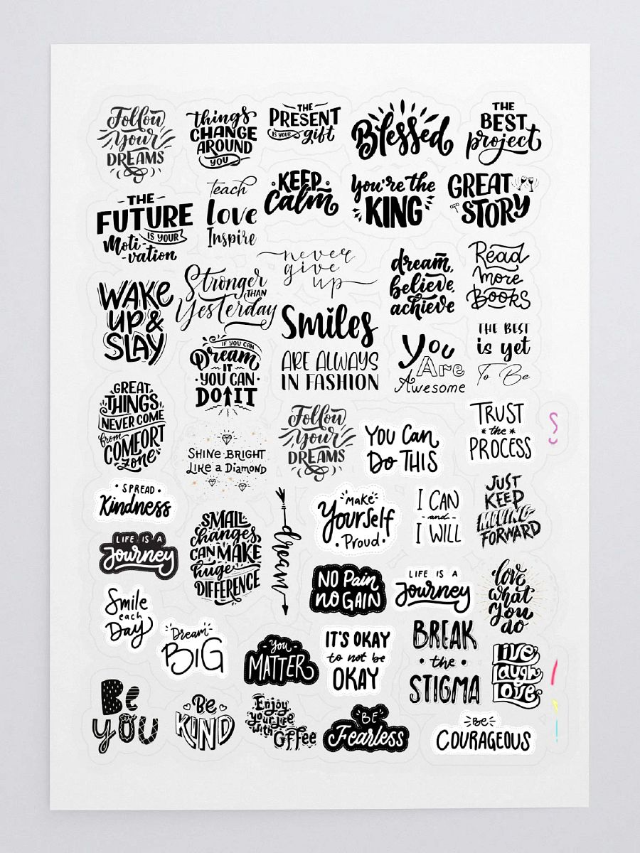 Quotes Motivational Sticker Sheet product image (3)