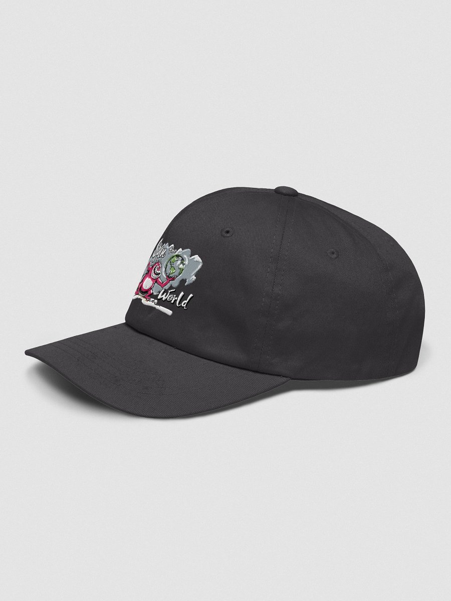 Playful Monster Spins the World: Cartoon Fun Dad Hat product image (17)