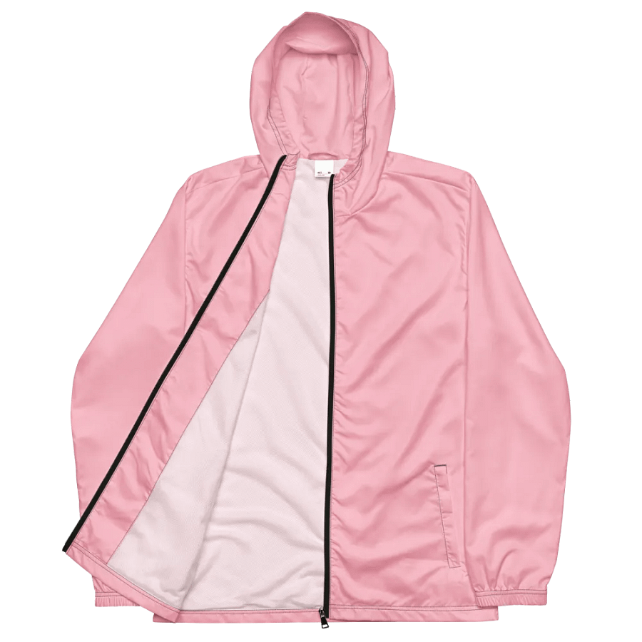 Plain Color Pink Windbreaker product image (4)