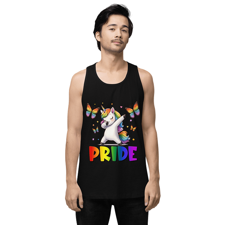 Rainbow Pride Dab Unicorn Tank Top product image (1)
