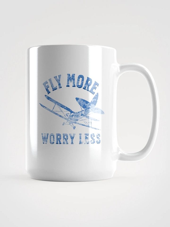 Fly More Worry Less - Biplane - Mug product image (1)