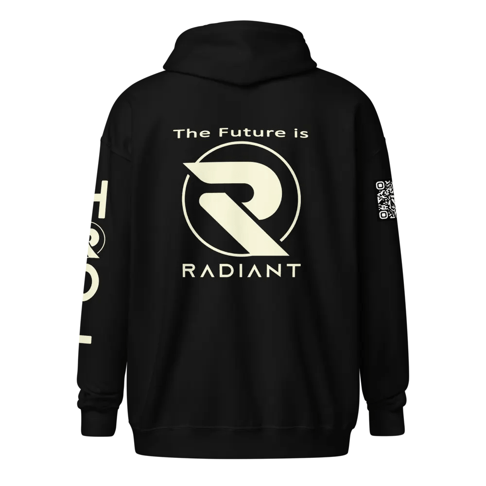 A Radiant Zipped Hoodie with QR product image (4)