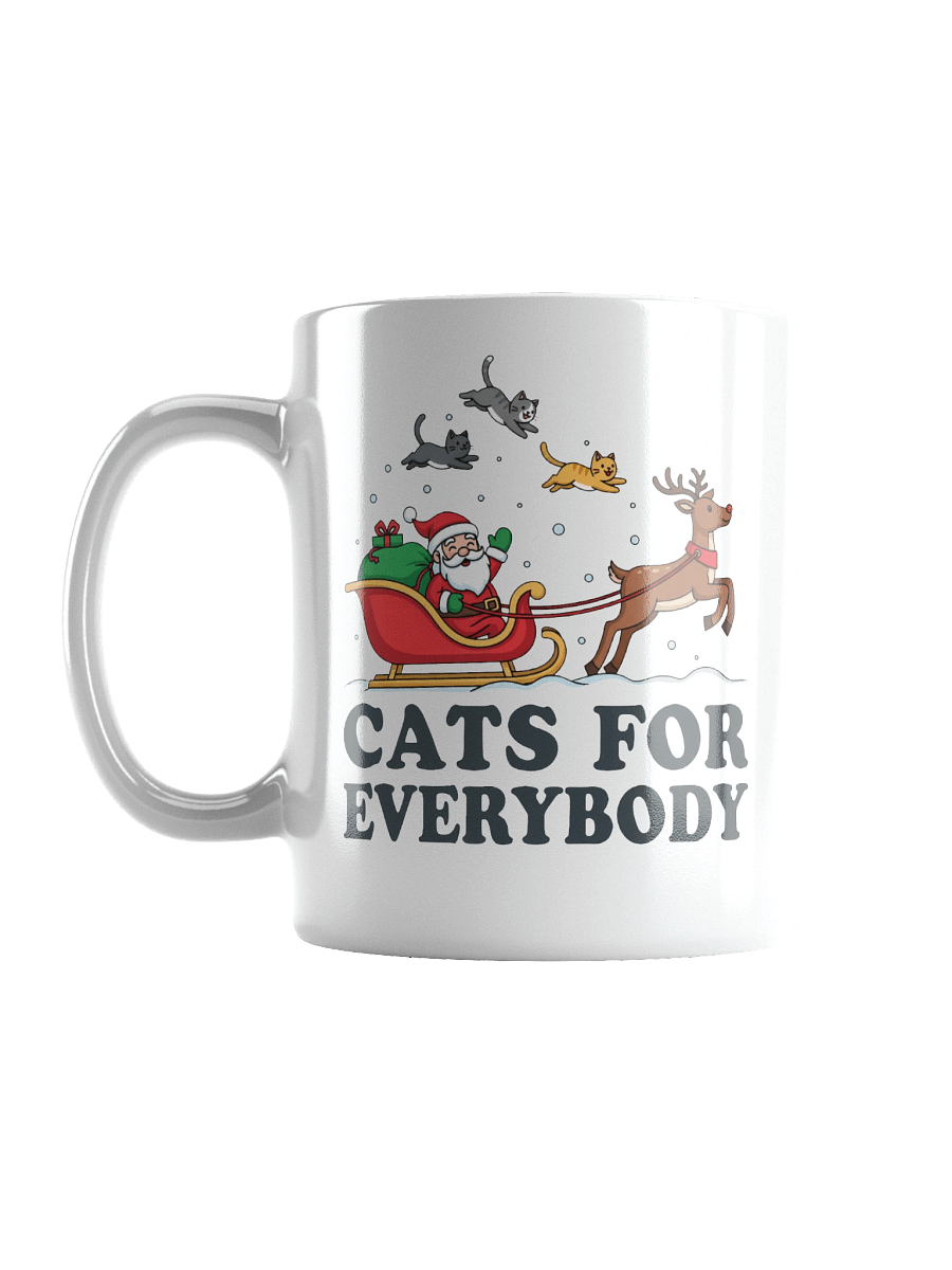 Santa's Cats for Everybody Glossy Mug product image (3)