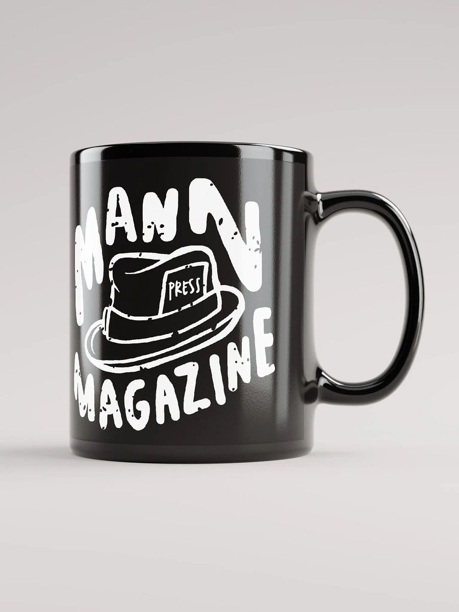 MANN Magazine Press Hat Black Coffee Mug product image (1)