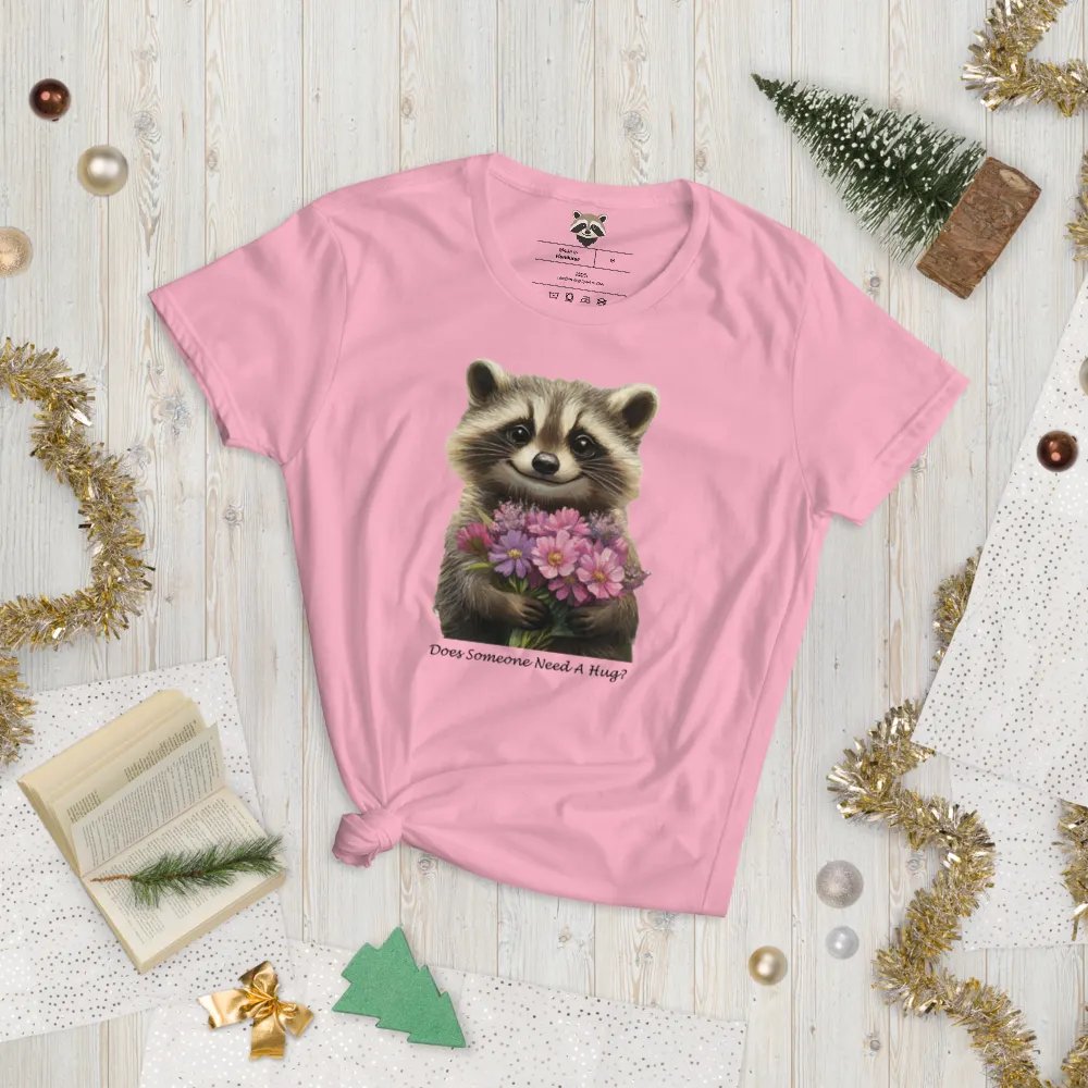 Floral Raccoon Women's Tee product image (8)