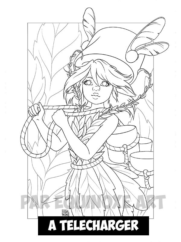 Planche de Coloriage Numérique Elfe product image (1)
